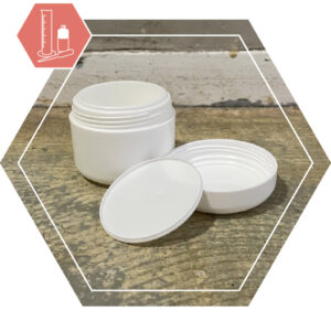 Cremepot wit 50 ml - driedelig