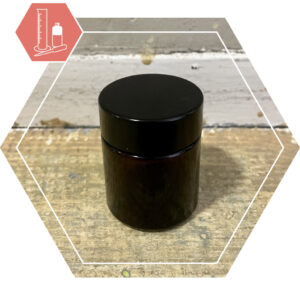 Jar brown glass with lid 30 ml