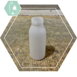 Fles HENRI 24-410 naturel HDPE 50 ml
