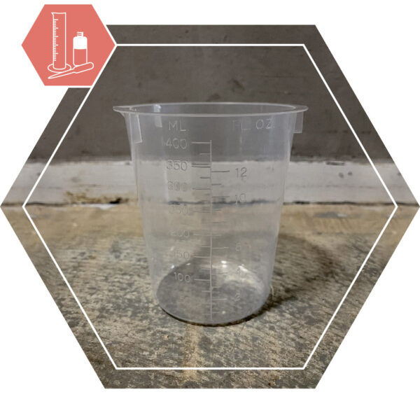 Measuring cup 400 ml single use